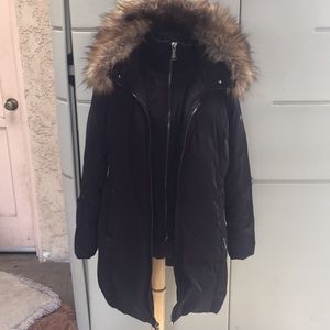Michael Kors snow puffer jacket coat faux fur